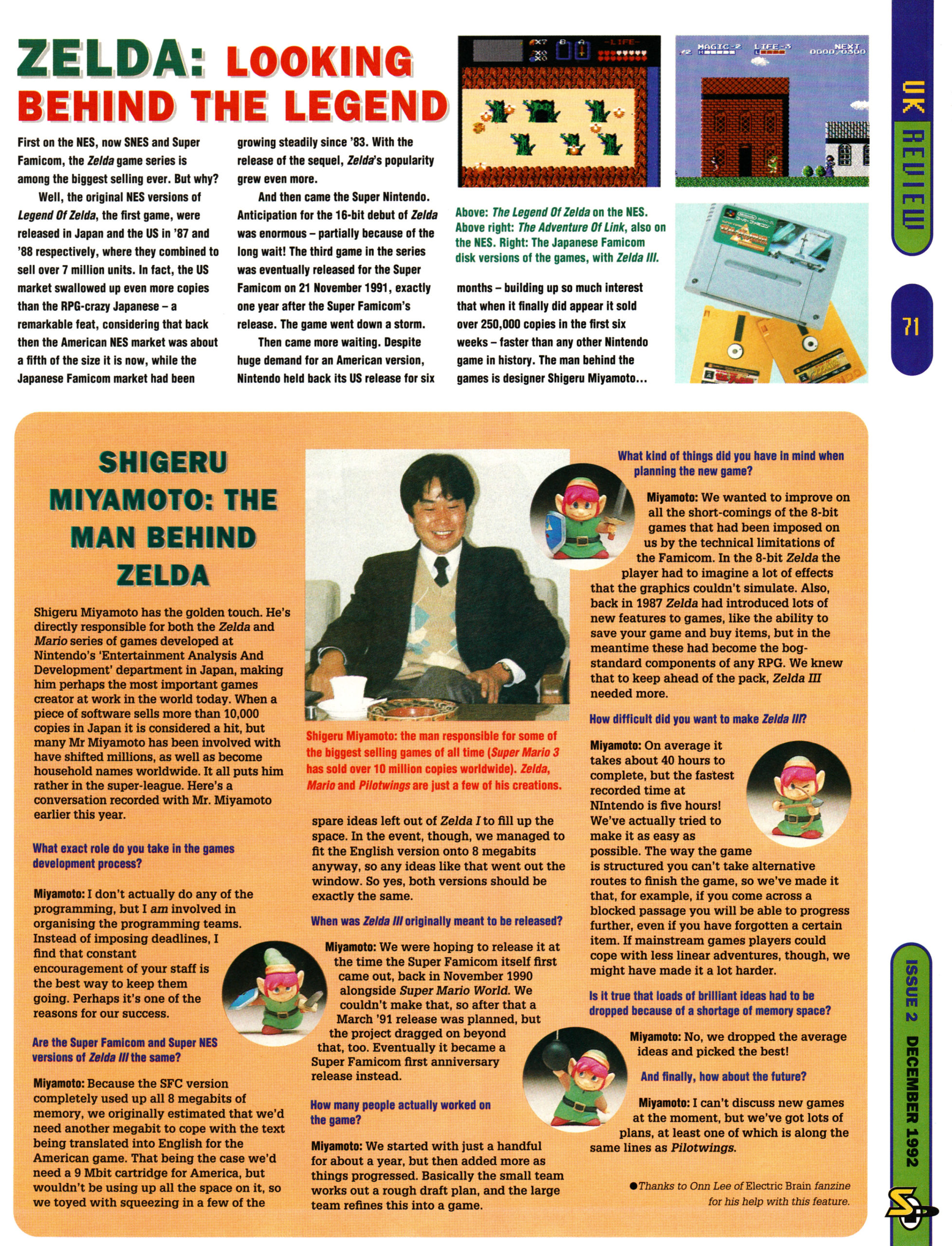 Shigeru Miyamoto interview archive project links and info