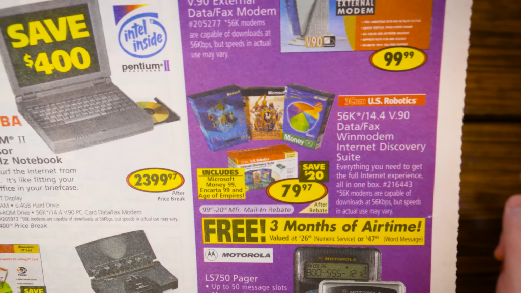 Video game catalog, circular, and newspaper ads from 1999